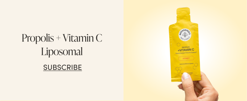 Propolis + Vitamin C Liposomal CTA: SUBSCRIBE  