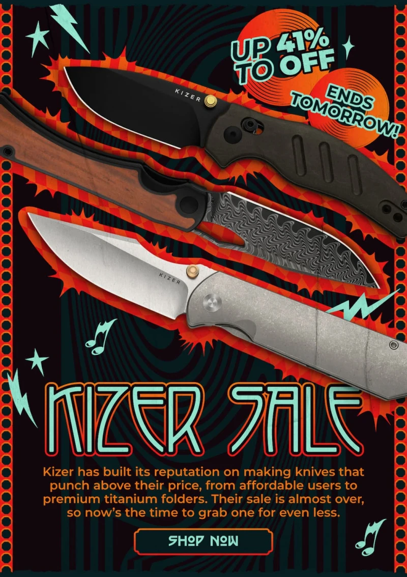 Kizer Sale Ends Tomorrow!