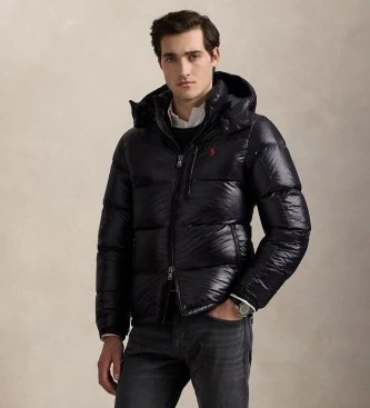 Chaqueta Gorham brillante de plumón marino oscuro