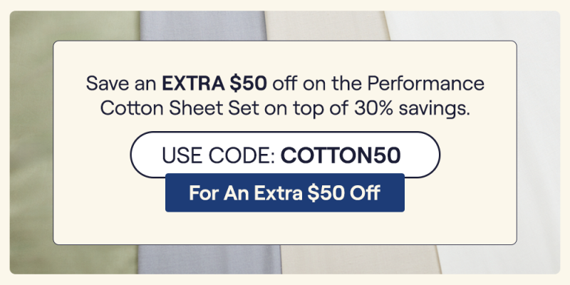 Swatch of each color of Performance Cotton Sheets