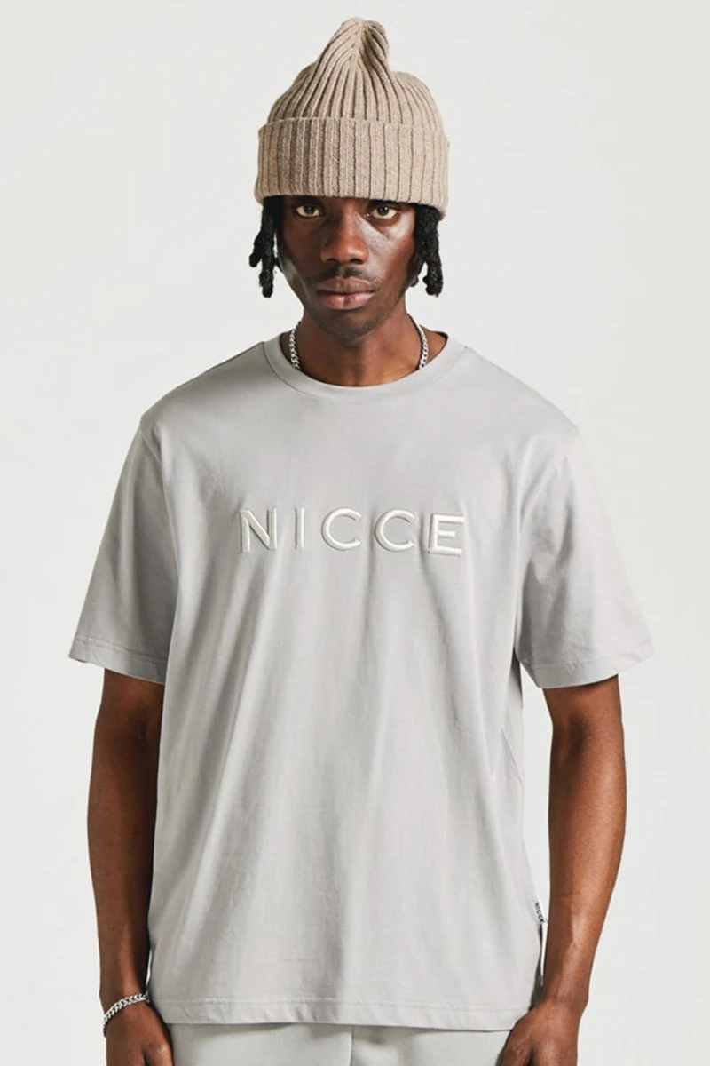 Image of NICCE Mens Mercury T-Shirt | Circular Grey