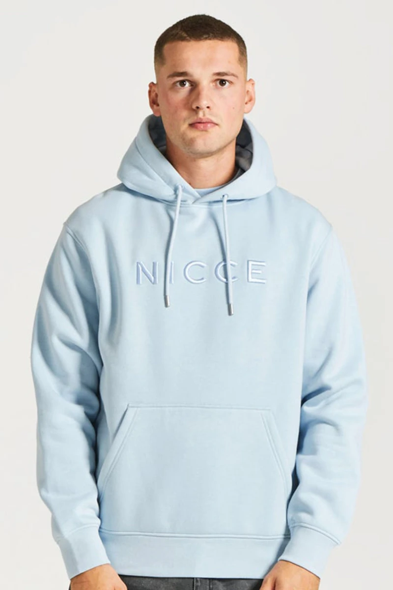 Image of NICCE Mens Mercury Hoodie | Light Blue