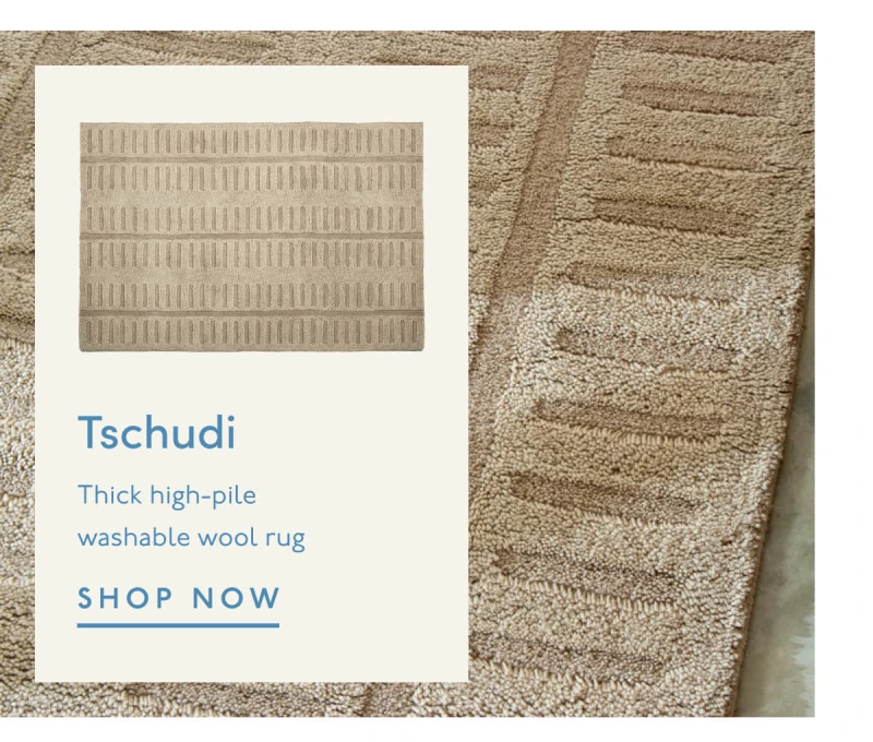 Tschudi | Thick high-pile washable wool rug | SHOP NOW