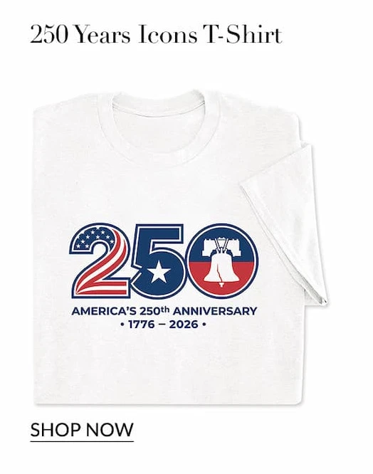 250 years icons t-shirt