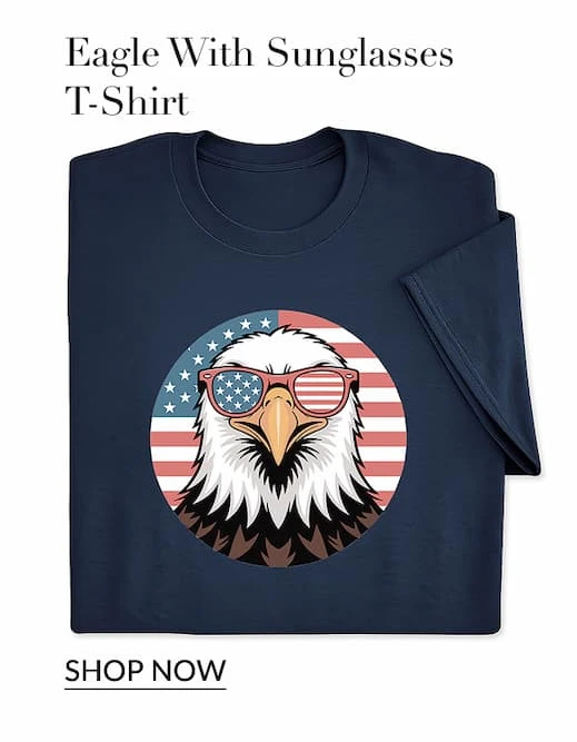 Eage with sunglasses t-shirt