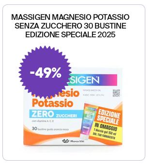 MASSIGEN MAGNESIO POTASSIO SENZA ZUCCHERO 30 BUSTINE EDIZIONE SPECIALE 2025