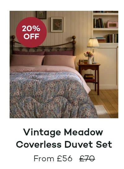 Vintage Meadow Coverless Duvet Set
