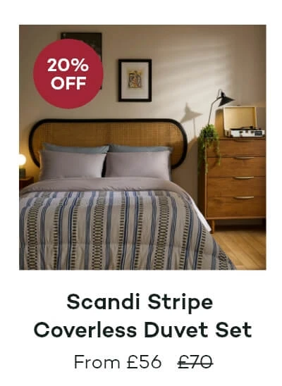 Scandi Stripe Coverless Duvet Set