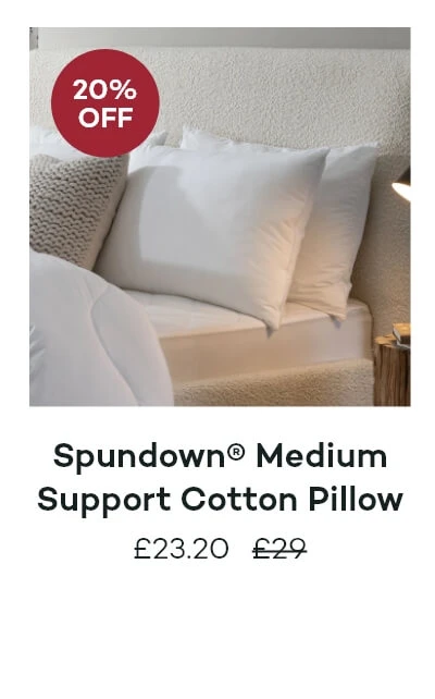 Spundown® Medium Support Cotton Pillow