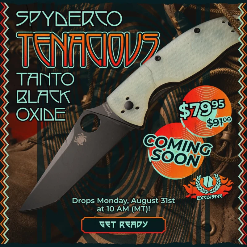 Coming Soon: Spyderco Tenacious Tanto Coated