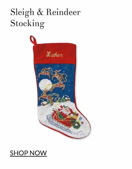Sleigh & reindeer stocking