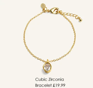 Classic Collection Cubic Zirconia Bracelet In Gold Plating