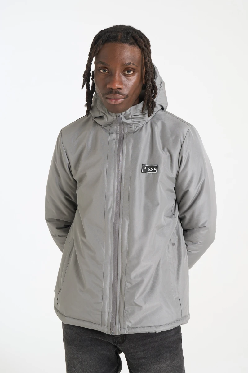 Image of NICCE Mens TURNSTILE Jacket | Steel Grey