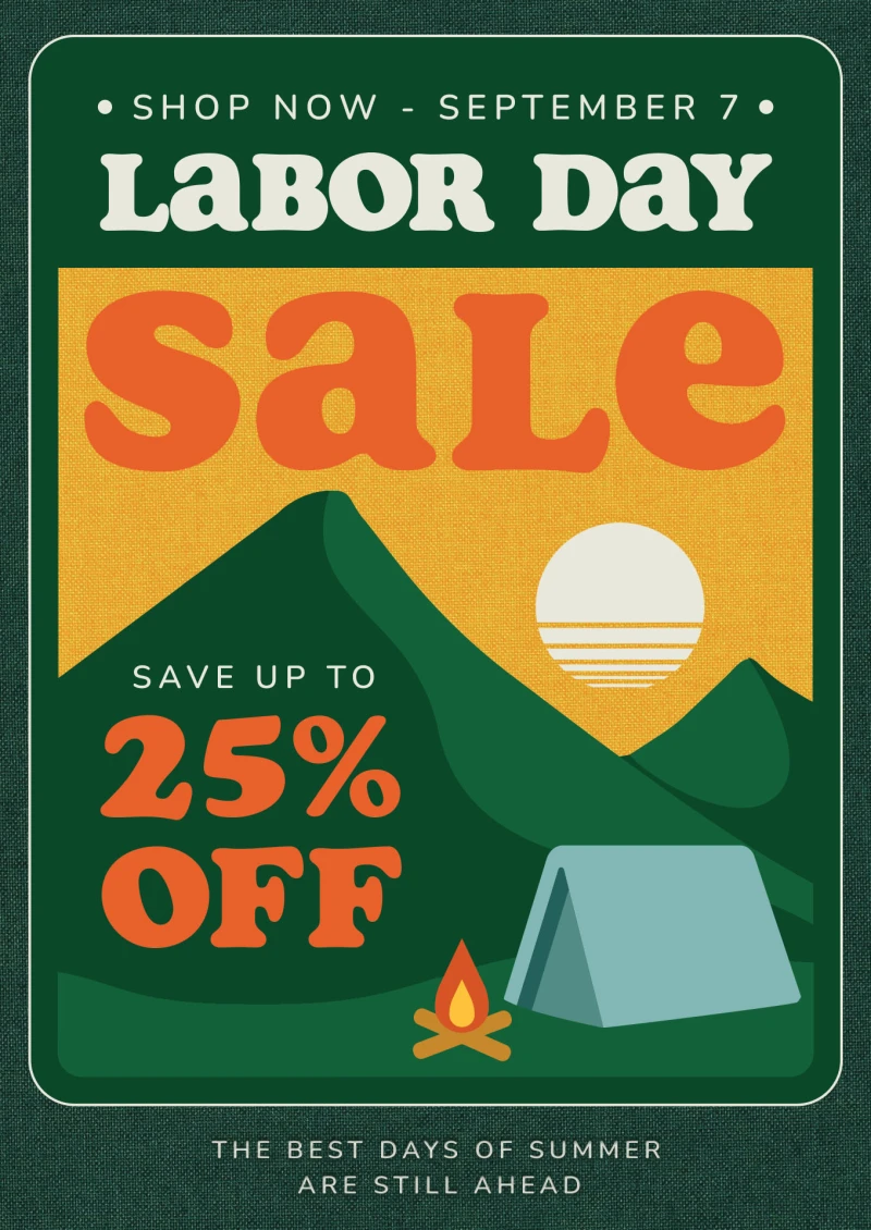 Shop labor day deals on hundreds of items storewide through 9/7