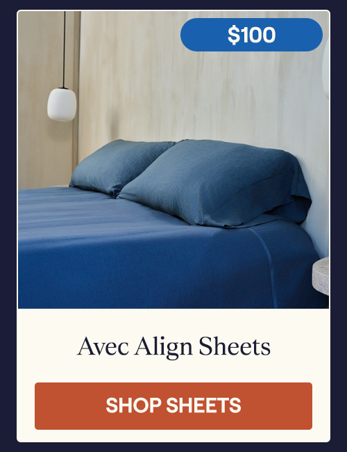 The Harbor Align Sheet Set on a bed