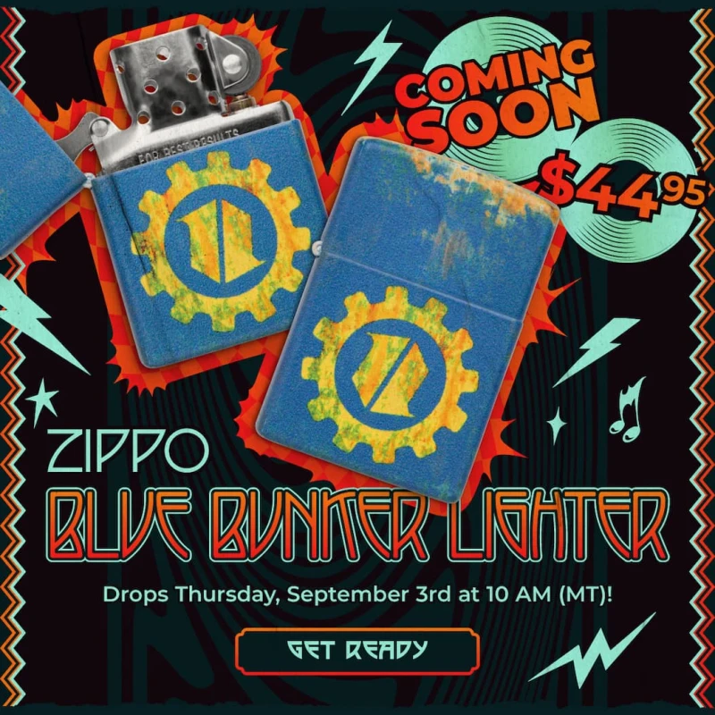 Zippo Blue Bunker Lighter