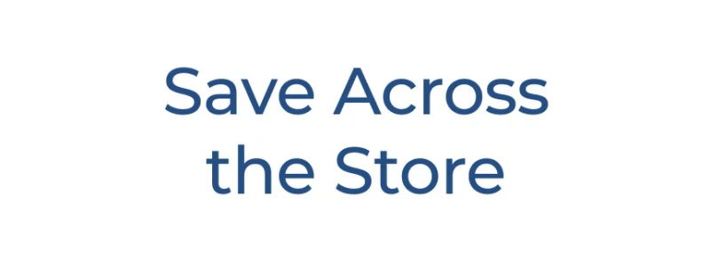save across the store