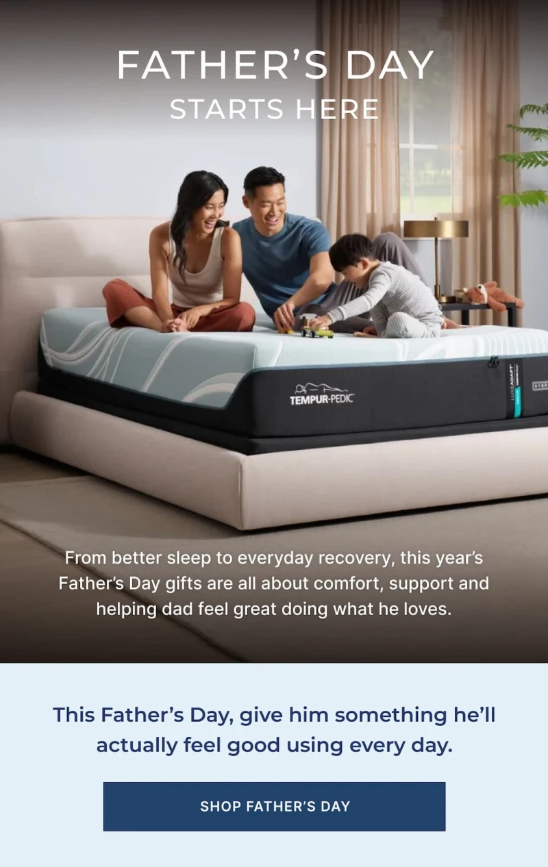 Shop Father's Day and give him something he'll feel good using