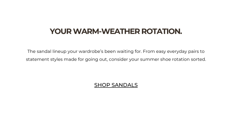 SHOP SANDALS