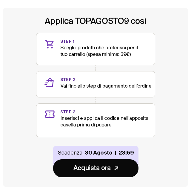 Offerte di fine agosto