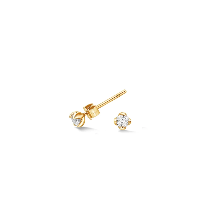 Image of 3mm White Sapphire Orissa Studs
