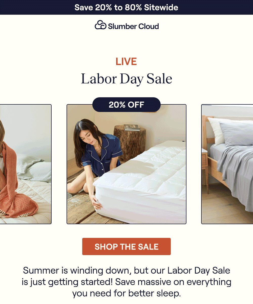 Rotation of image of the Storm Performance Linen Blend Sheets, Sage Performance Cotton Sheets, Harbor Align Sheets, Brick Woven Throw, Performance Mattress Pad, UltraCool Pillow, and Performance Cotton Pillow Covers