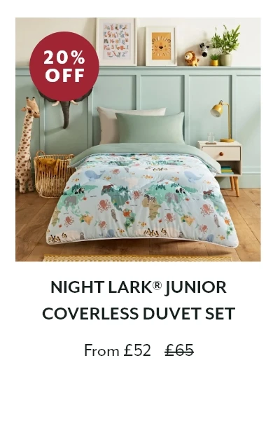 Night Lark® Junior Coverless Duvet Set