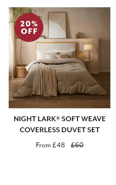 Night Lark® Soft Weave Coverless Duvet Set