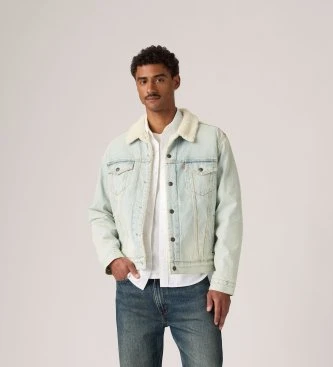 Chaqueta Type 3 Sherpa Trucker azul claro
