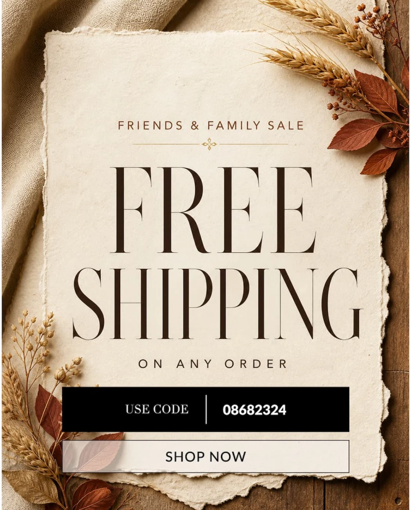 Free shipping on any order