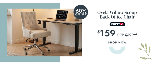 Ovela Willow Scoop Back Office Chair