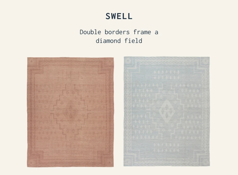 SWELL | Double borders frame a diamond field 