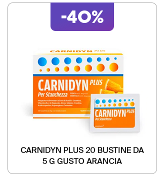 CARNIDYN PLUS 20 BUSTINE DA 5 G GUSTO ARANCIA