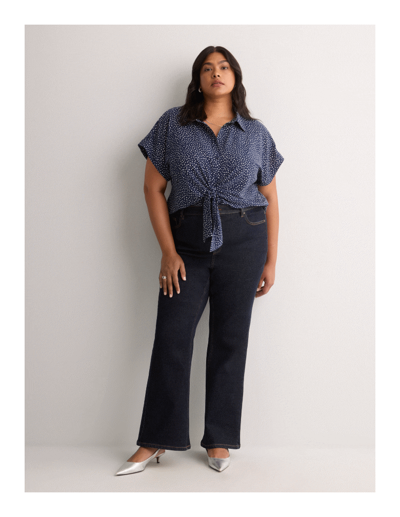 The Knotted Buttoned-Down Blouse