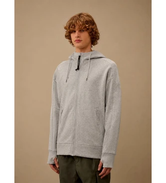 Sudadera Diagonal Raiser gris