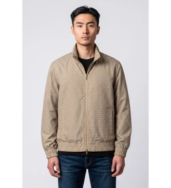 Cortavientos estampado Sig beige