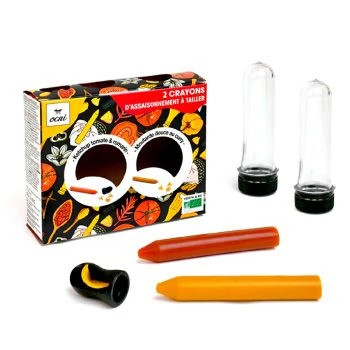 Le duo crayon à tailler ketchup moutarde