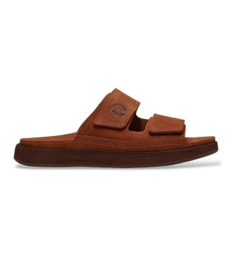 Sandalias de Piel Casco Cove marrón