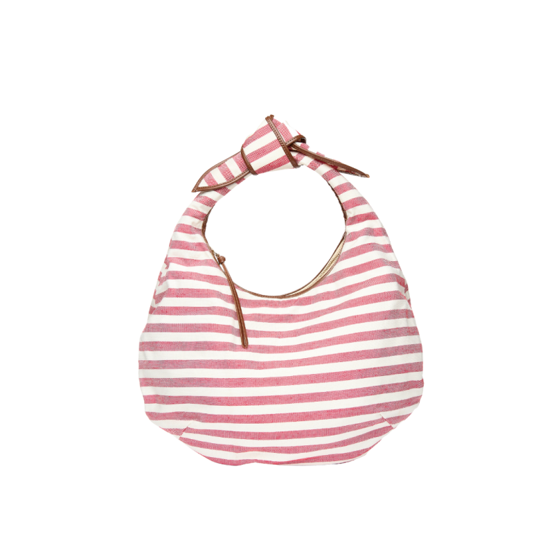 Image of The Josie Knot Bag - Tomato Stripe