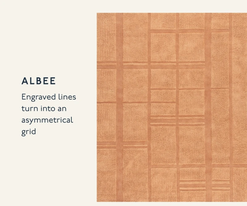 Albee | Engraved lines turn into an asymmetrical grid