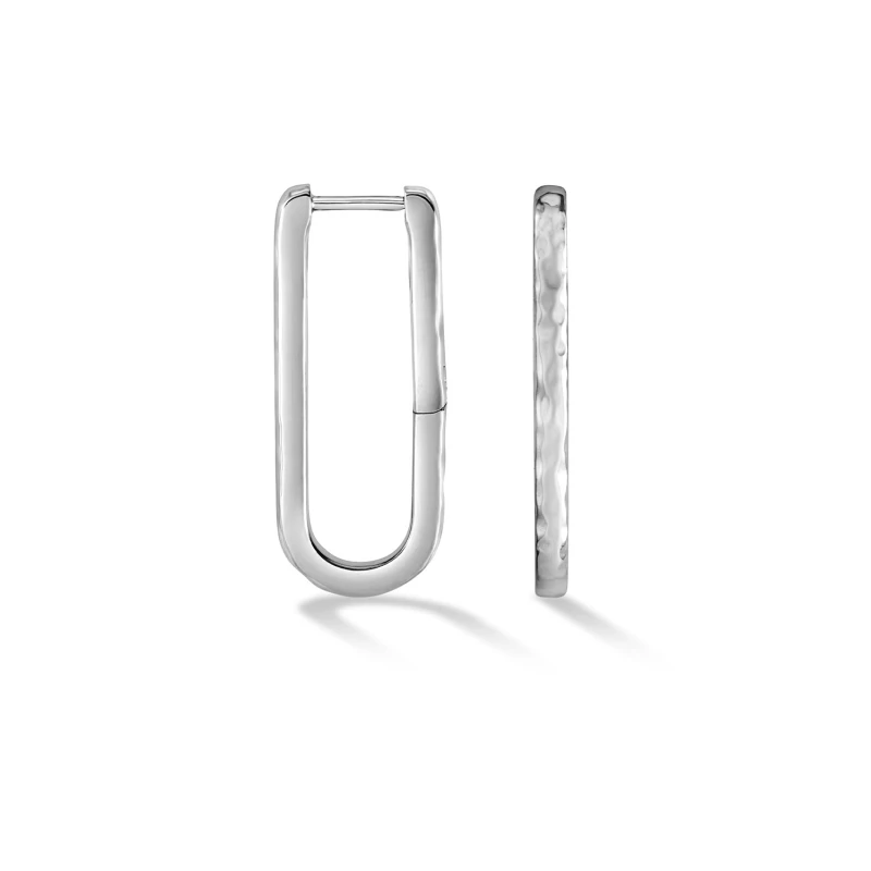 Image of Large Nomad Link Huggie Hoops