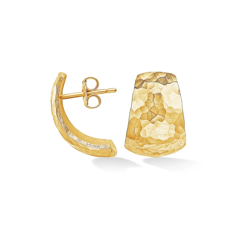 Image of Chunky Tapering Half Hoop Nomad Earrings