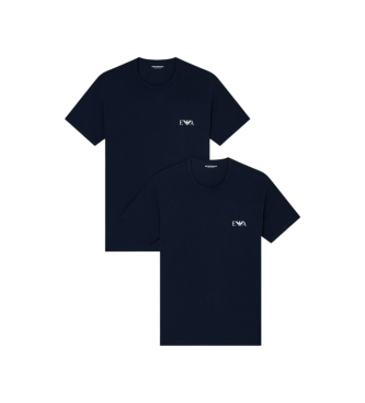Set 2 camisetas Homie de corte ceñido marino