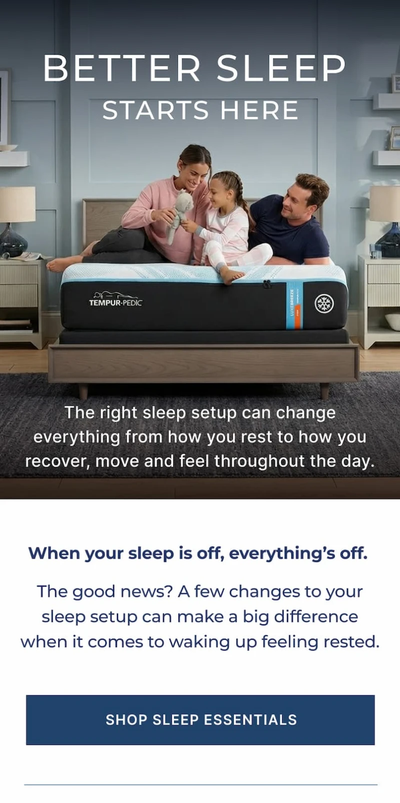 when your sleep is off, everything's off