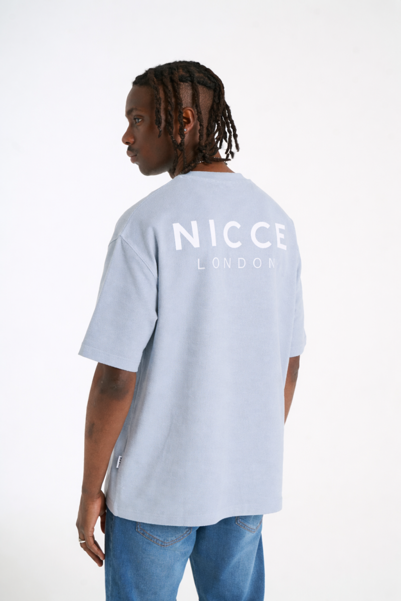 Image of NICCE Mens Flavur T-Shirt | Blue Aura