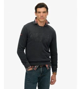Sudadera Athletic Emboss negro