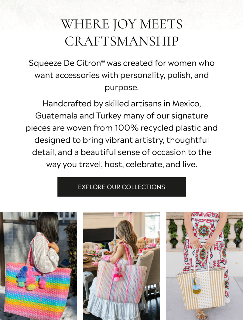Explore Our Collections - Squeeze De Citron