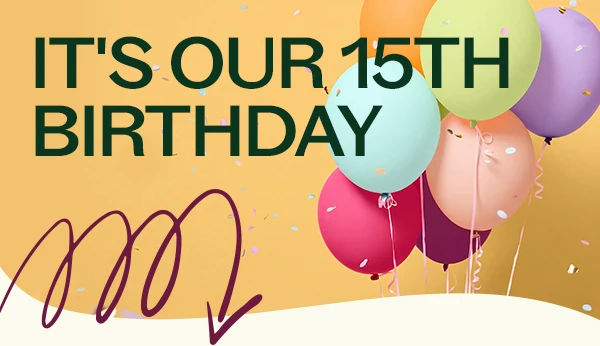 It's Our 15th Birthday