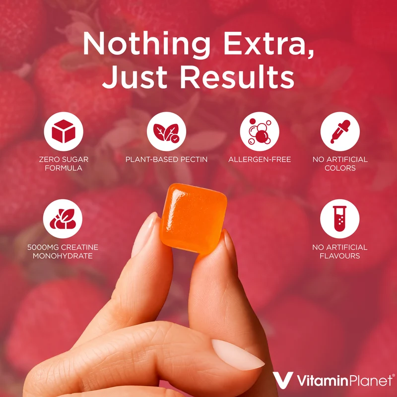 Vitamin Planet Strawberry Creatine Gummies