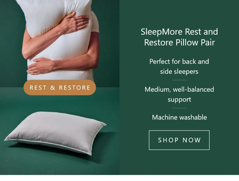 SleepMore Rest and Restore Pillow Pair